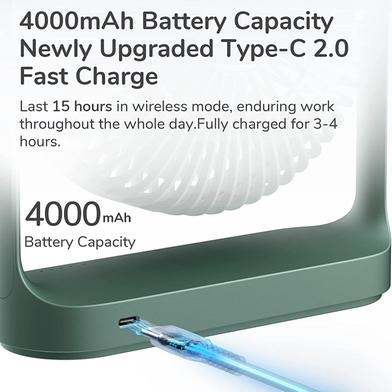 USB Portable Rechargeable Fan 4000mAH Battery with Type C Charging Port