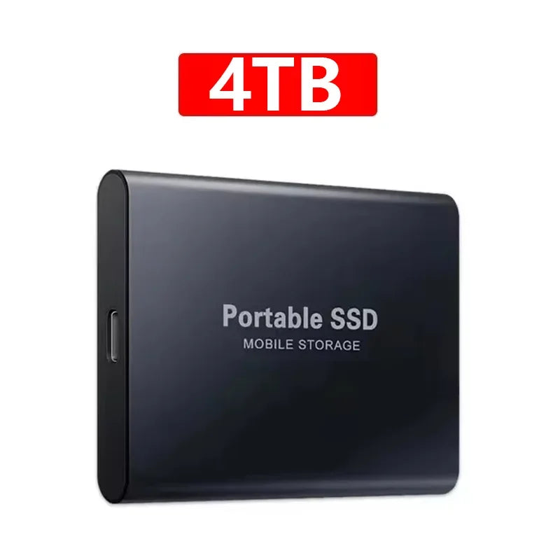 Waterproof SSD External Hard Drive 4TB- USB 3.1 - Ultra Portable SSD Solid Disk- Shockproof - Plug & Play - Mac/PC Compatible