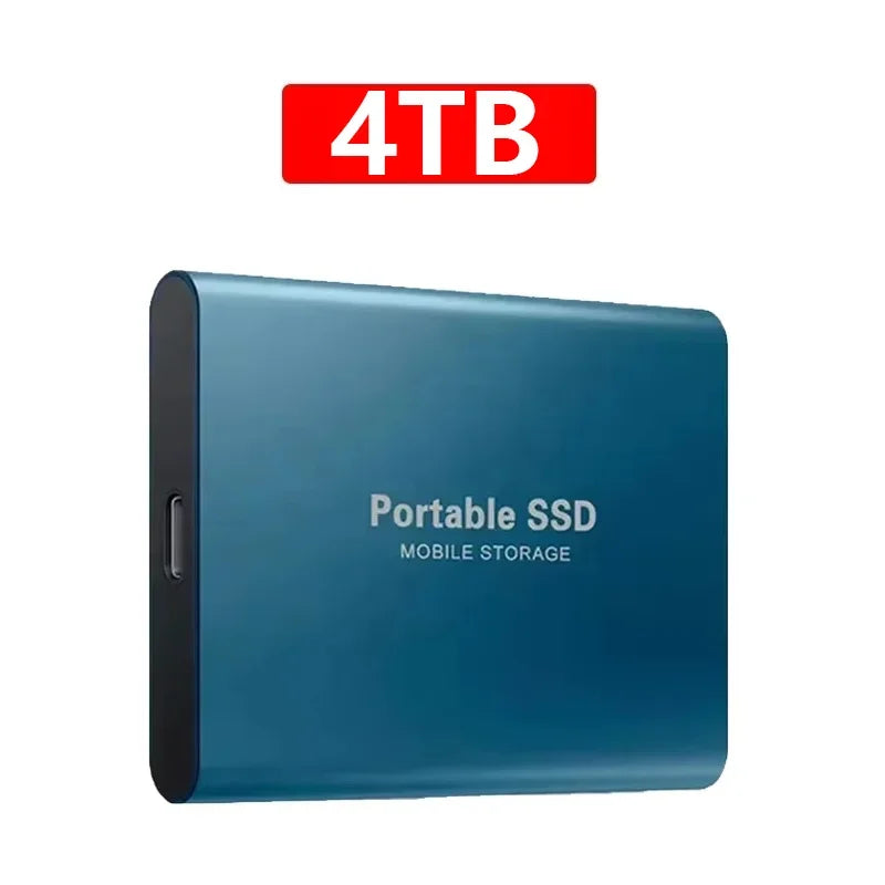 Waterproof SSD External Hard Drive 4TB- USB 3.1 - Ultra Portable SSD Solid Disk- Shockproof - Plug & Play - Mac/PC Compatible