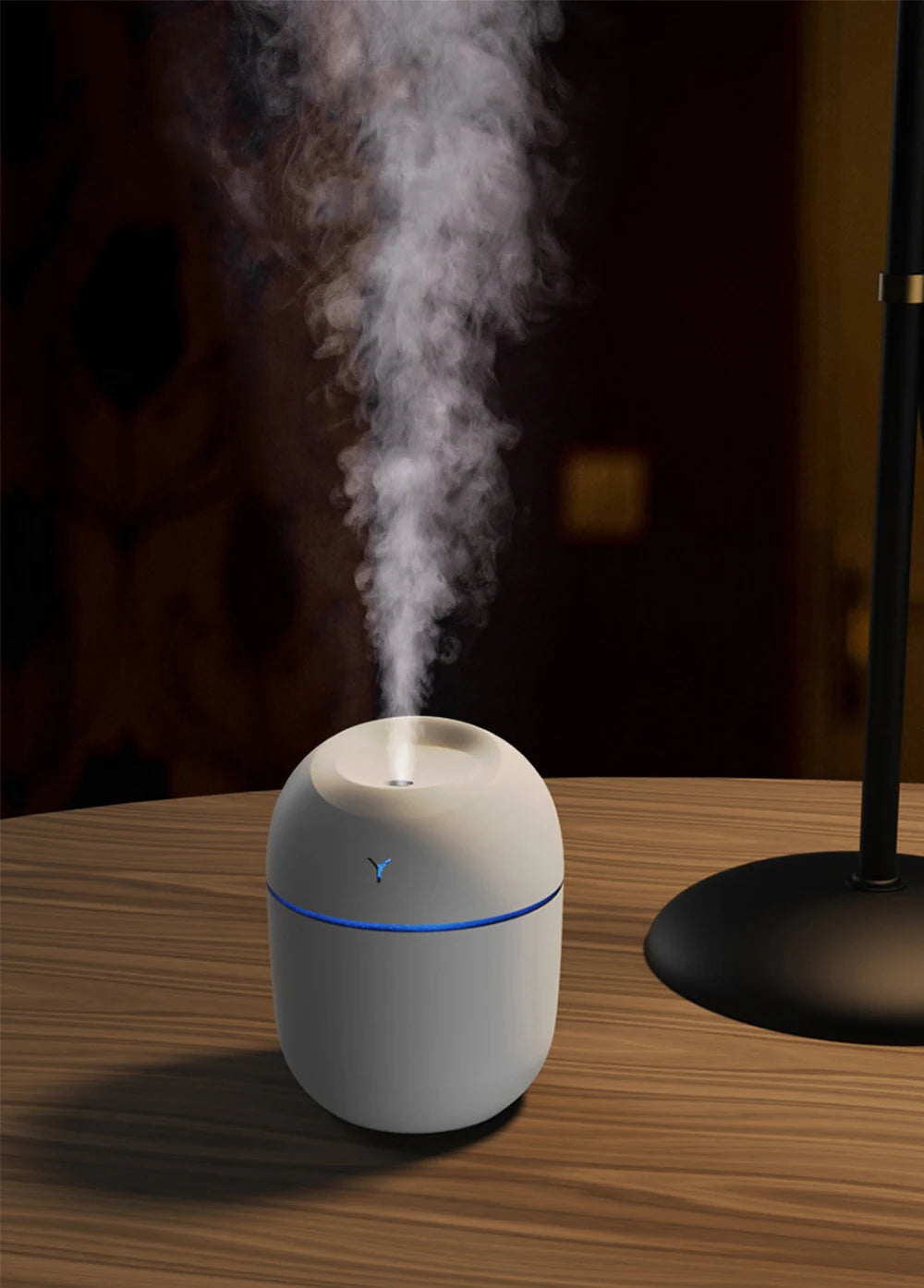 MINI Portable 220ML Air Humidifier Aroma Essential Oil Diffuser Humidificador for Home Car Office with LED Night Lamp Freshner