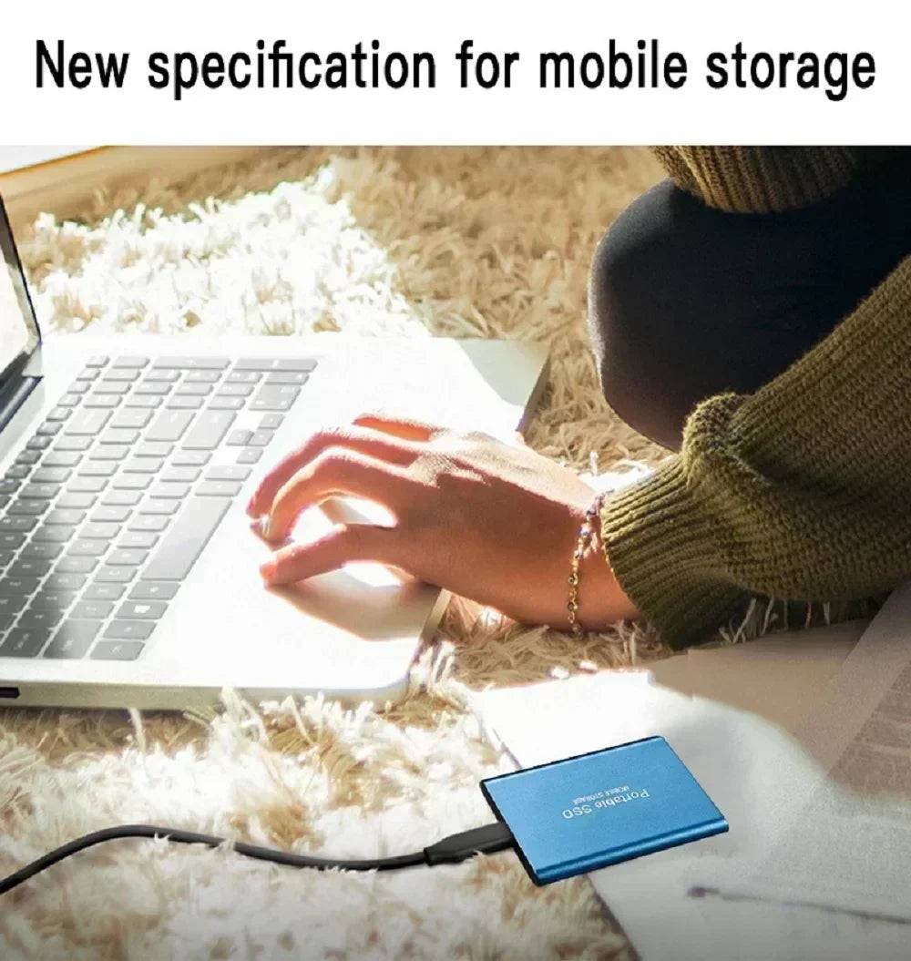 Waterproof SSD External Hard Drive 4TB- USB 3.1 - Ultra Portable SSD Solid Disk- Shockproof - Plug & Play - Mac/PC Compatible