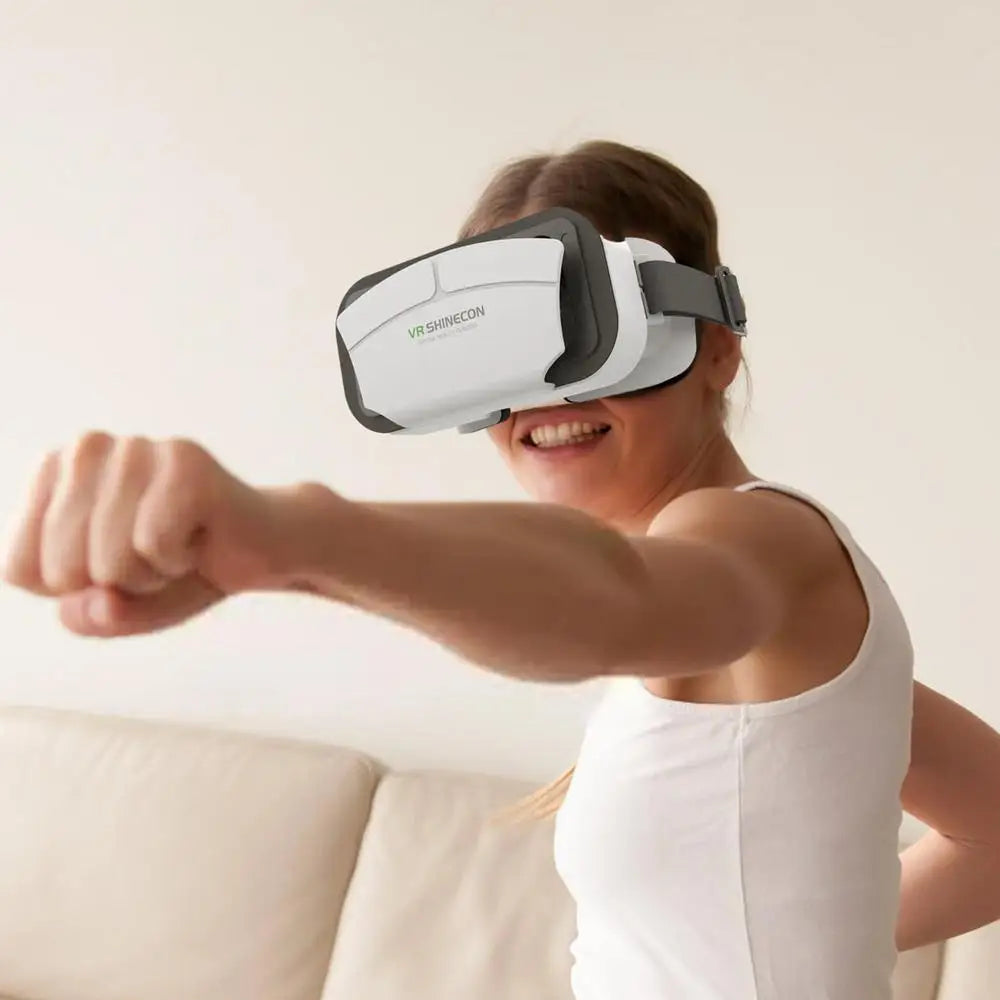 VR Virtual Reality 3D Glasses Box Stereo VR Comfortable Headset Helmet For 4.5-7.0 Inch Screen Smartphone