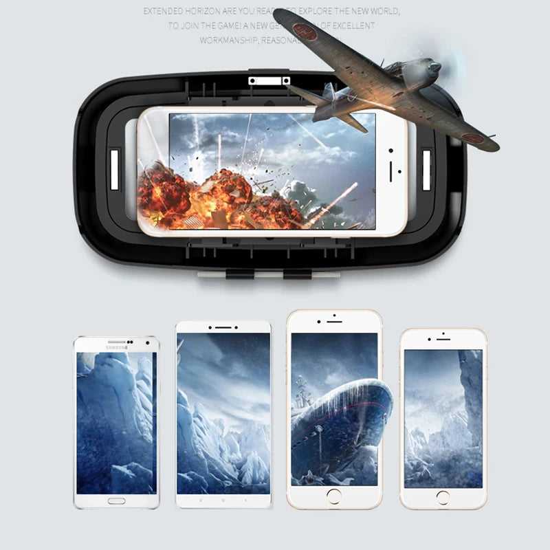 VR SHINECON 3D Glasses Virtual Reality Helmet Lenses Viar Goggles For Smartphones Game Accessory with Original Box