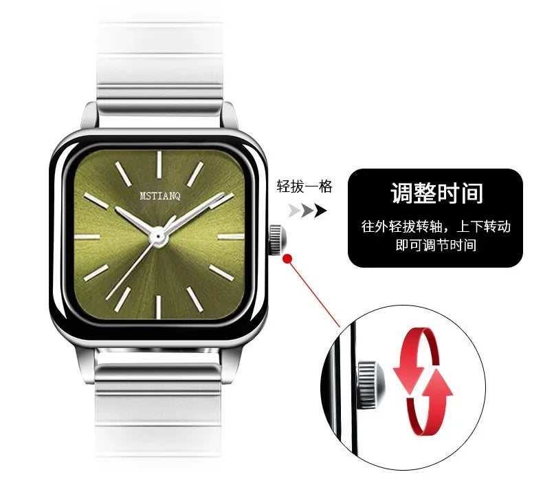 Luxury Women Watch Steel Belt Ladies Quartz Wristwatch Montre Femme Beautiful Gifts
