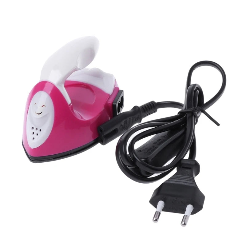 Mini Craft Iron Heat Press Portable Handy Heat Press Small Iron with Charging Base Accessories for Beads Patch Clothes