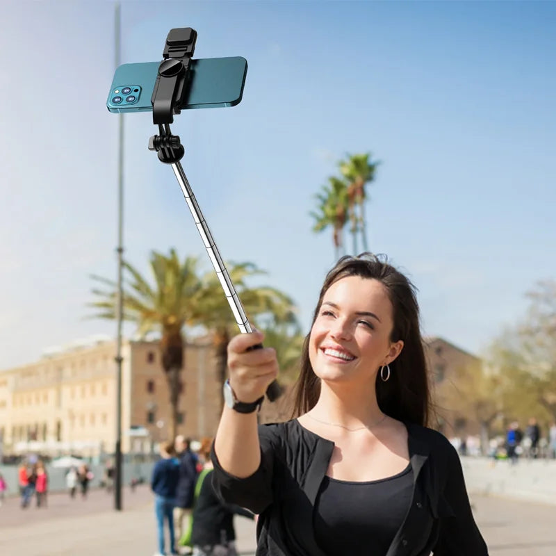 FGCLSY Portable Extendable Selfie Stick With Wireless Remote Control Phone Tripod Holder 360 Rotation