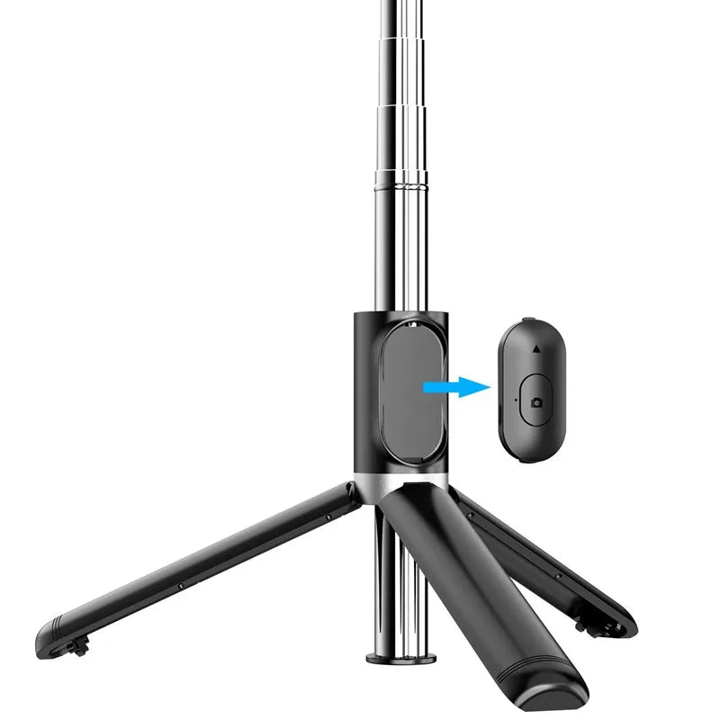 FGCLSY Portable Extendable Selfie Stick With Wireless Remote Control Phone Tripod Holder 360 Rotation