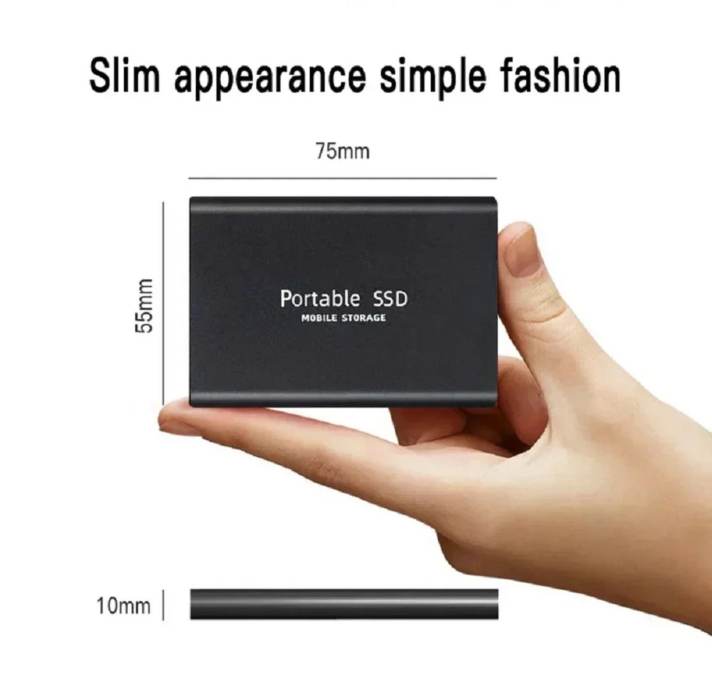 Waterproof SSD External Hard Drive 4TB- USB 3.1 - Ultra Portable SSD Solid Disk- Shockproof - Plug & Play - Mac/PC Compatible