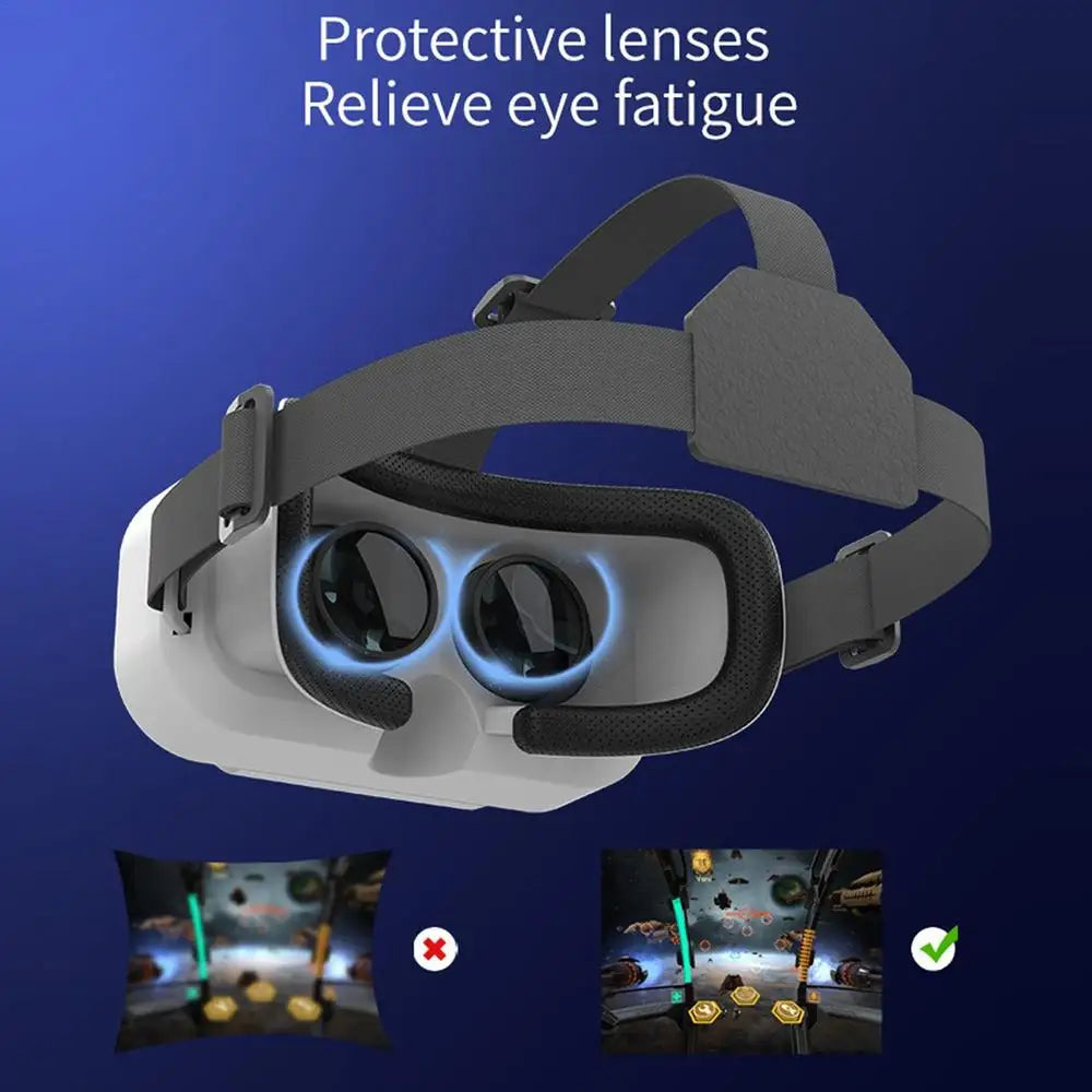 VR Virtual Reality 3D Glasses Box Stereo VR Comfortable Headset Helmet For 4.5-7.0 Inch Screen Smartphone