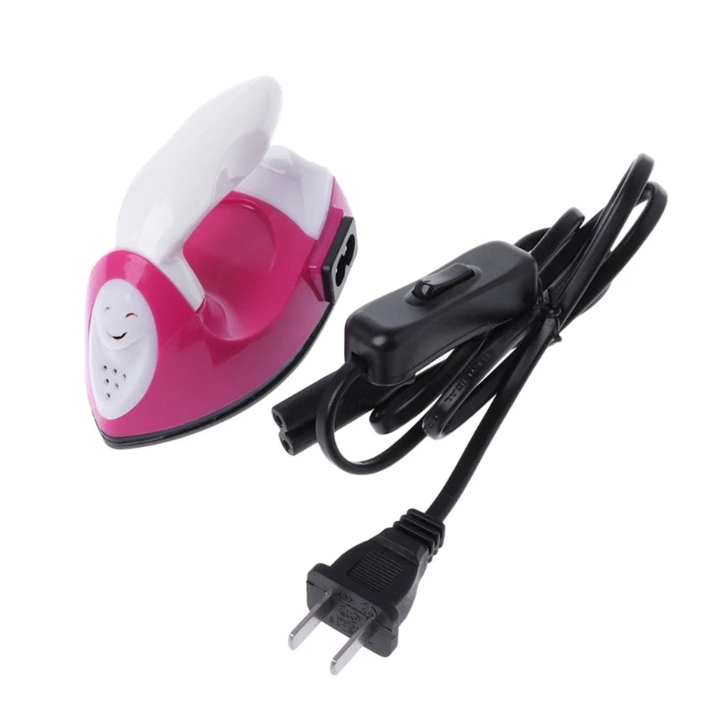 Mini Craft Iron Heat Press Portable Handy Heat Press Small Iron with Charging Base Accessories for Beads Patch Clothes