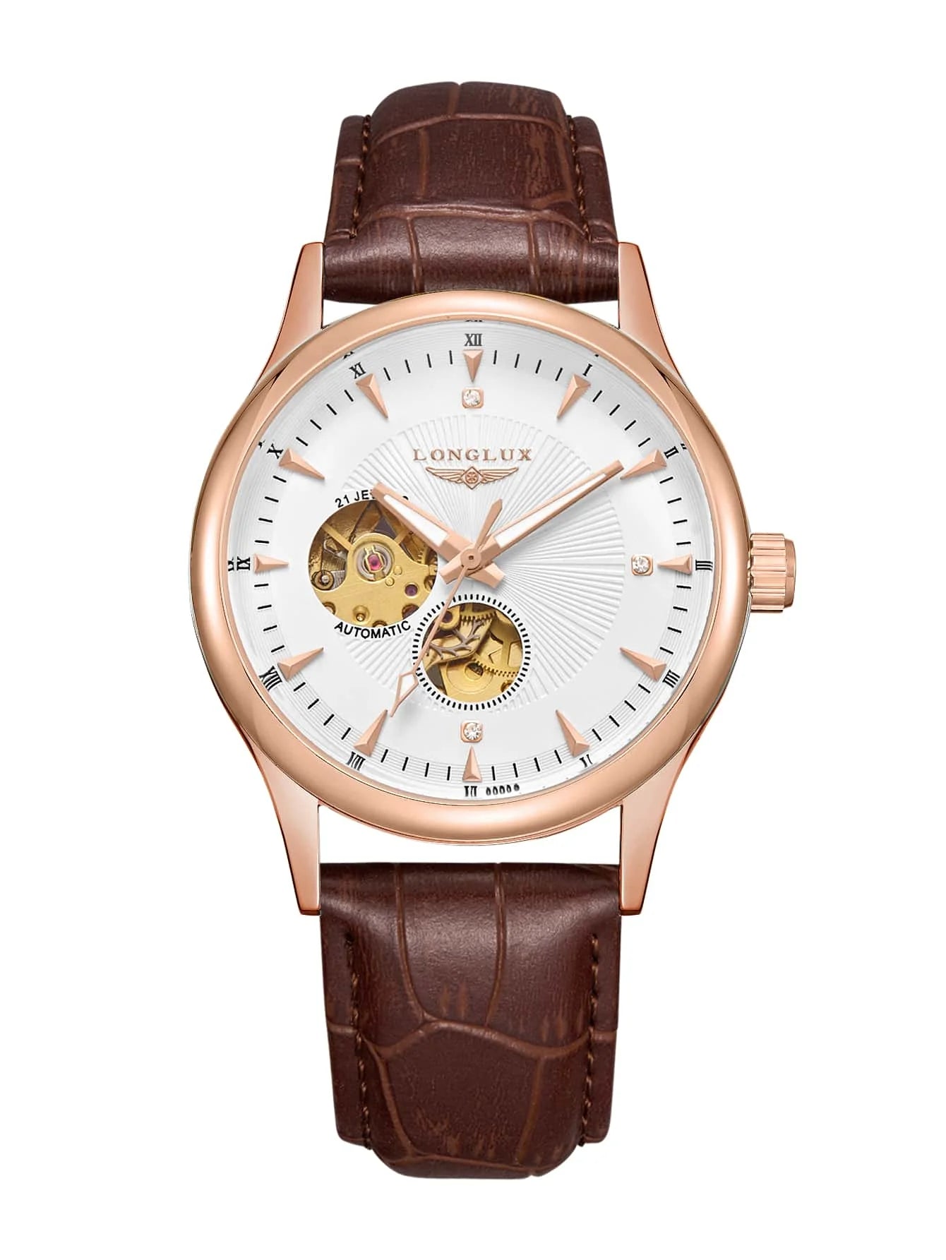 LONGLUX automatic watch elegant style waterproof mens watch men gift