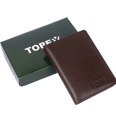 Topex Premium Quality Leather Wallet - Classic Brown