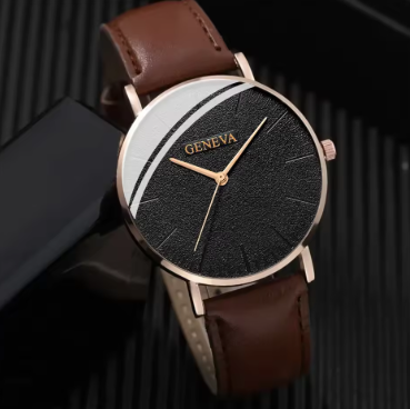 New men fashion analog watch. Geneva, NO BOX 