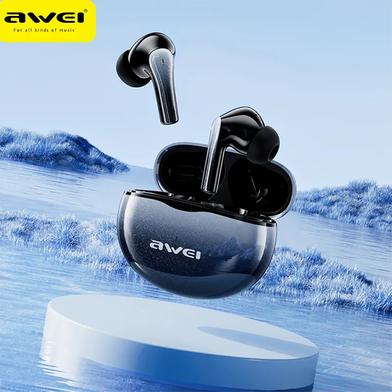 Awei T62 TWS Bluetooth 5.3 ENC Noise Cancellation Earbuds Black