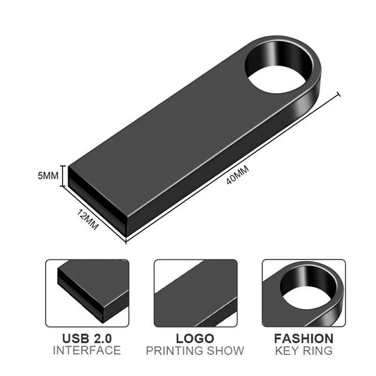 100% original metal USB flash disk USB2.0 8GB 16GB 32GB 64GB high speed metal mini U disk pen drive