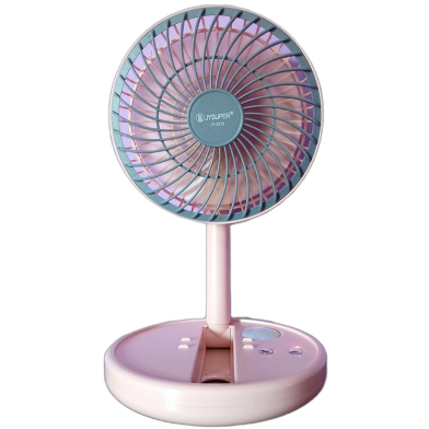 JY-2215 Professional Rechargeable Fan With LED Light 12.5 Inch