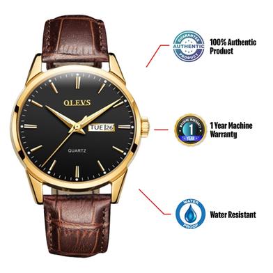 OLEVS China Quartz Watch Auto Date Week Fashion Watch for Gents