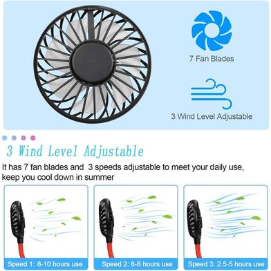 Portable USB Rechargeable Neck Fan