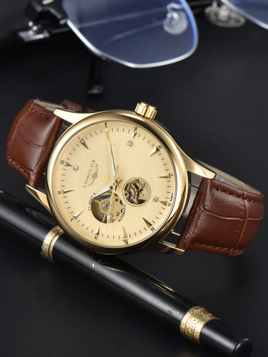 LONGLUX automatic watch elegant style waterproof mens watch men gift