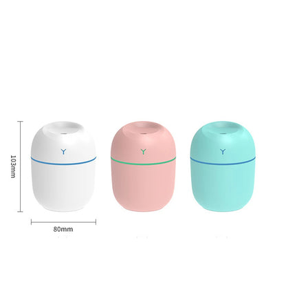 MINI Portable 220ML Air Humidifier Aroma Essential Oil Diffuser Humidificador for Home Car Office with LED Night Lamp Freshner