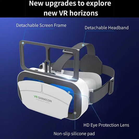 VR Virtual Reality 3D Glasses Box Stereo VR Comfortable Headset Helmet For 4.5-7.0 Inch Screen Smartphone