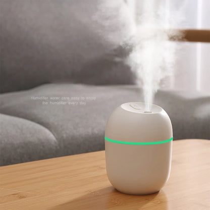 MINI Portable 220ML Air Humidifier Aroma Essential Oil Diffuser Humidificador for Home Car Office with LED Night Lamp Freshner