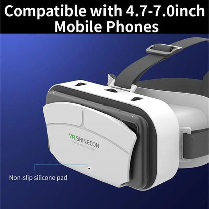 VR Virtual Reality 3D Glasses Box Stereo VR Comfortable Headset Helmet For 4.5-7.0 Inch Screen Smartphone