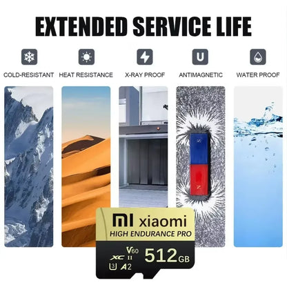 XIAOMI 2TB SD Memory Card 1TB 512GB SD Card 256GB Ultra-fast Transfer Micro TF SD Card 128GB