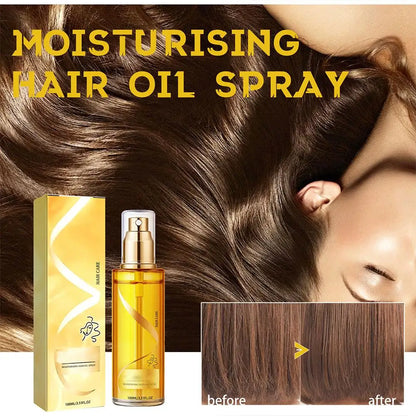 100ml Haircare Essential Oil Efficient Moisturizing Product Spray Essence Head-care Hair Anti-dry Care Softening