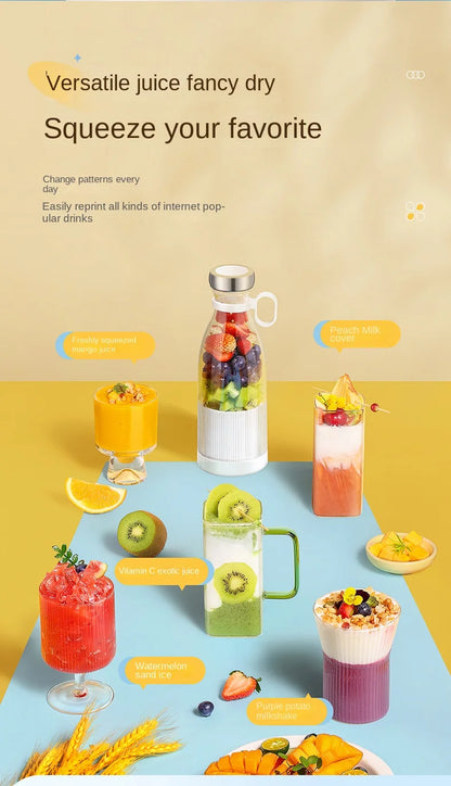 Portable Blender USB Rechargeable Mini Juicer Blender Personal Size Kitchen blenders for Juices Shakes and Smoothies