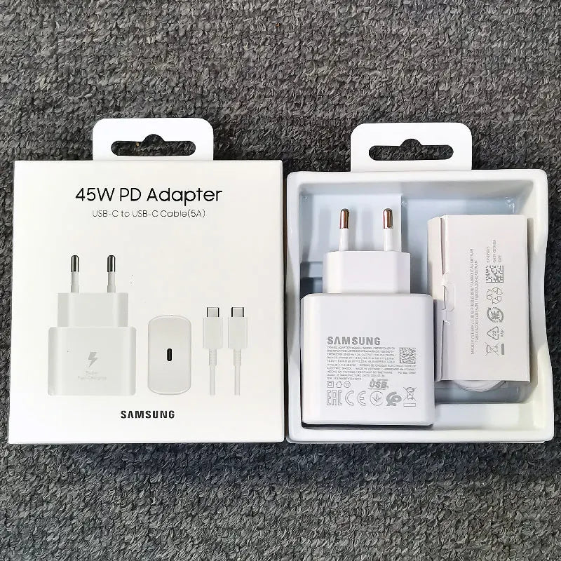 Samsung 45W PD Charger Super Fast Charging Adapter type c to c