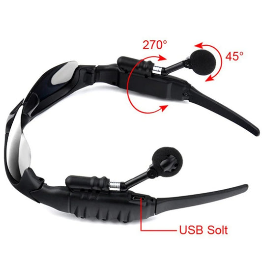 Bluetooth 5.0 Headsets Wireless Glasses Earphones Waterproof Noise Reduction Earbuds