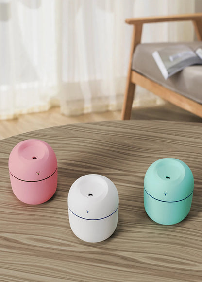MINI Portable 220ML Air Humidifier Aroma Essential Oil Diffuser Humidificador for Home Car Office with LED Night Lamp Freshner