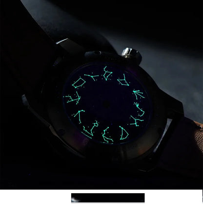 OBLVLO Men Automatic Watch 41MM Luxury Mechanical Wristwatch Luminous Waterproof Sapphire Rotatable Small Disks