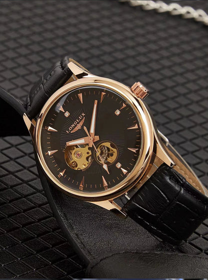 LONGLUX automatic watch elegant style waterproof mens watch men gift
