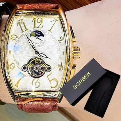 Luxury Mens Automatic Mechanical Watches Tourbillon Skeleton Wrist Clock Male Luminous