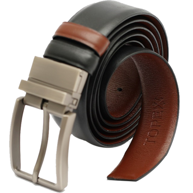 Topex Premium Quality Reversible Leather movig Belt - TBM-01